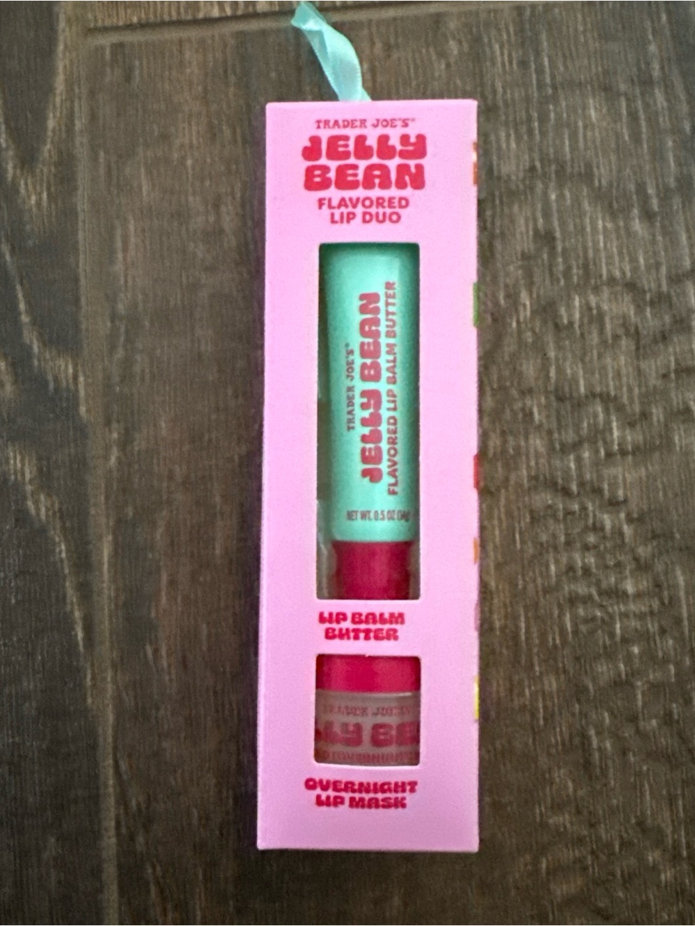 Trader Joe's Jelly Bean Flavored Lip Duo - Pink & Mint
